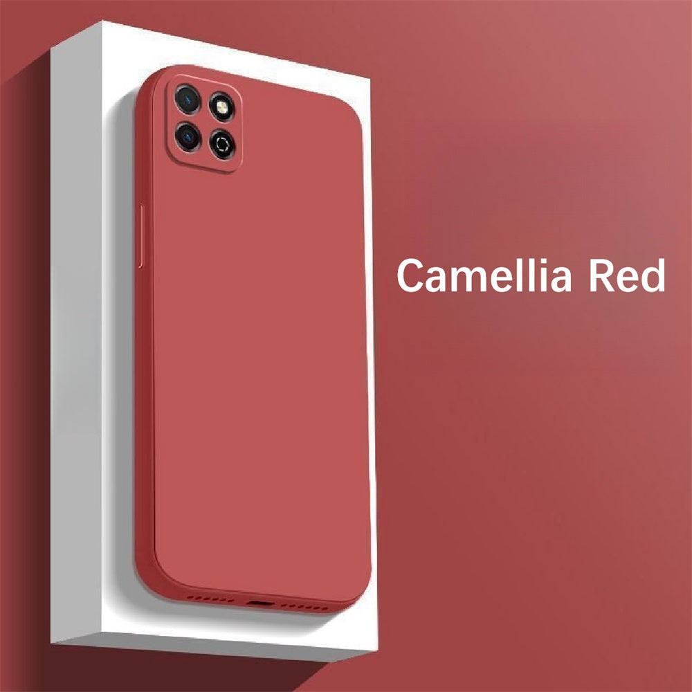 For Huawei Play 20 Cover Drop and wear resistant Silicone Full Case Classic Simple Solid Color Phone Case Cover