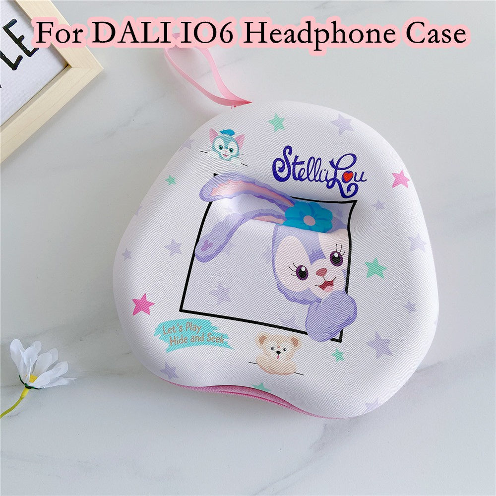 For DALI IO6 Headphone Case Cartoon Creative Patterns Headset Earpads Storage Bag Casing Box