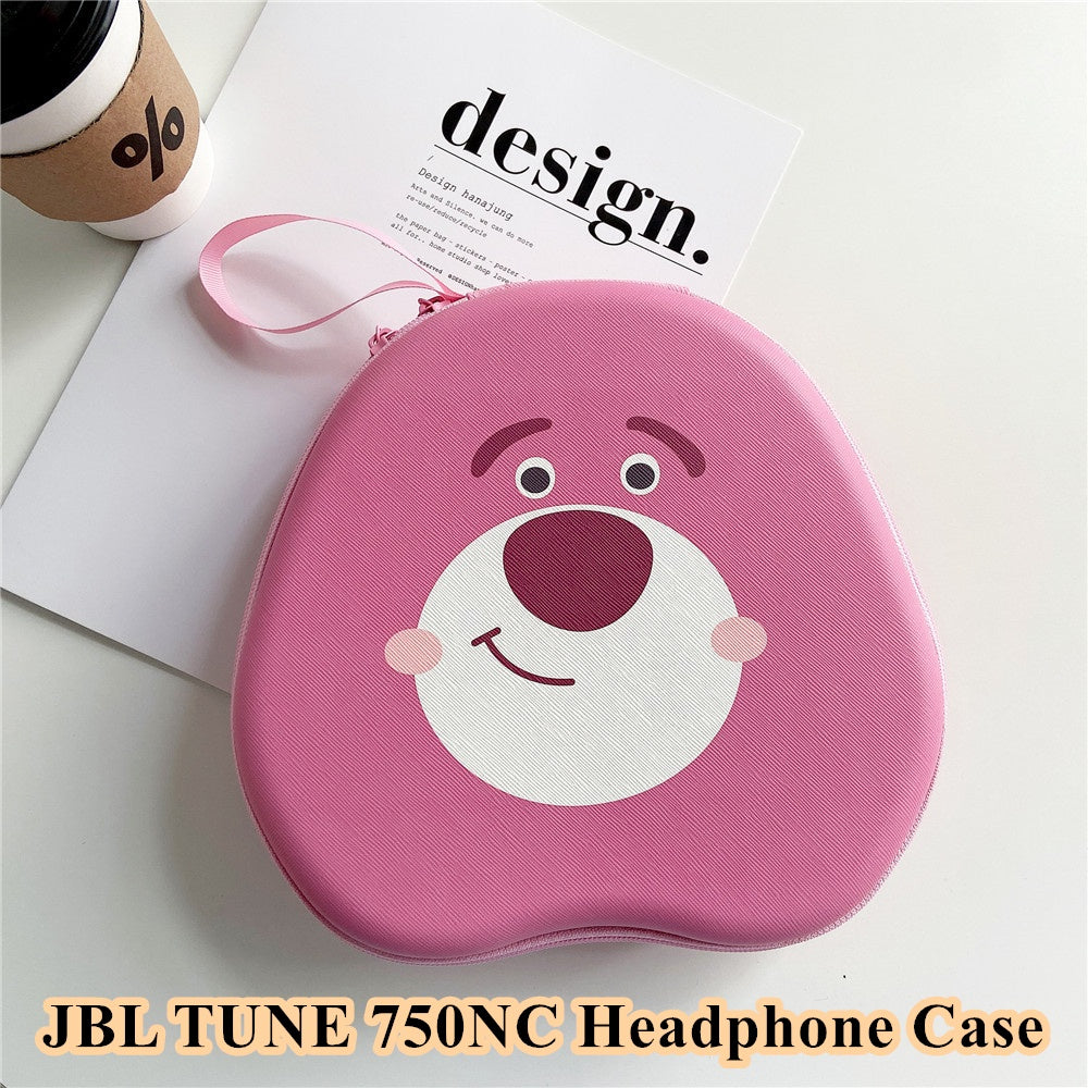 For JBL TUNE 750NC Headphone Case Cartoon Creative Patterns Headset Earpads Storage Bag Casing Box