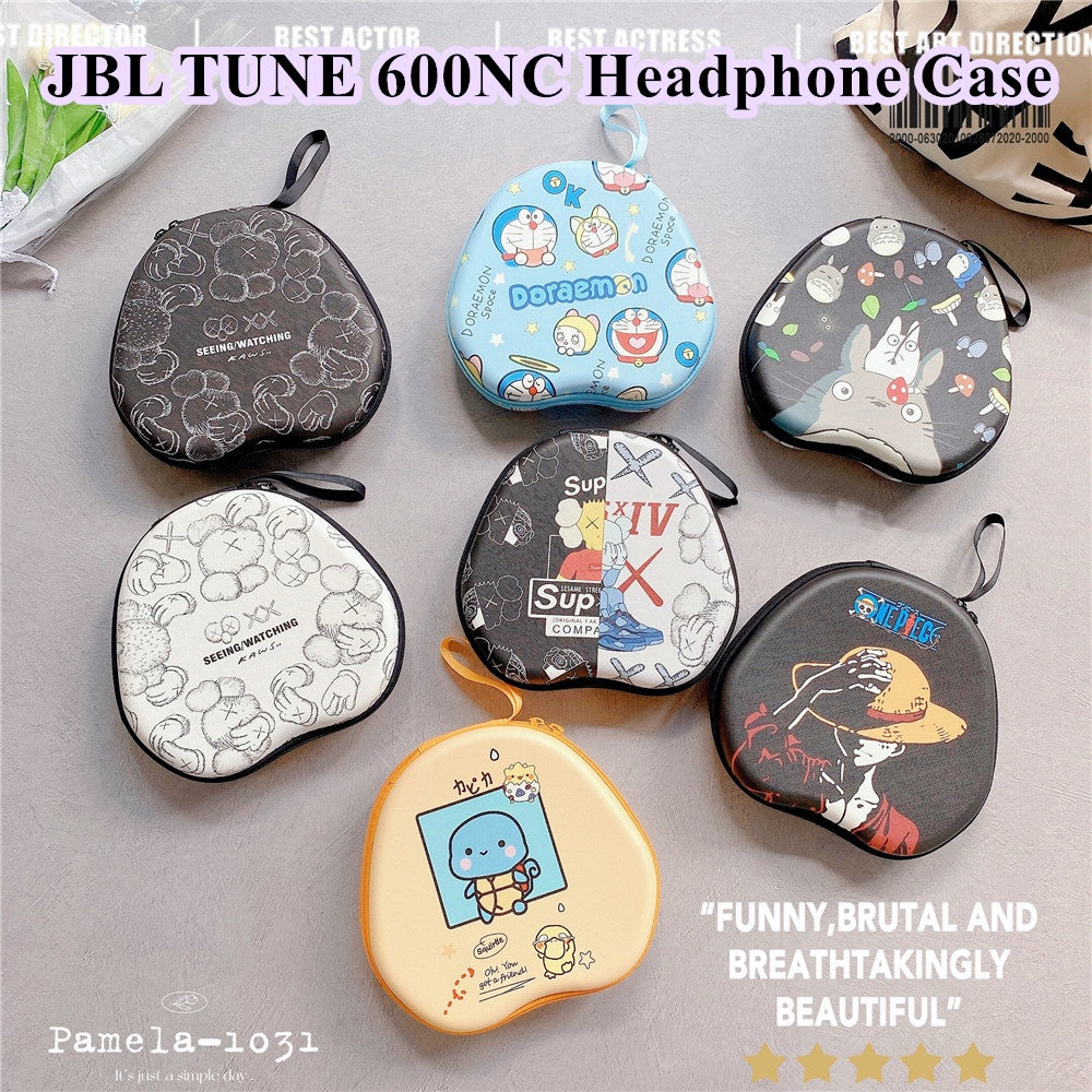 For JBL TUNE 600NC Headphone Case Cartoon Creative Patterns Headset Earpads Storage Bag Casing Box