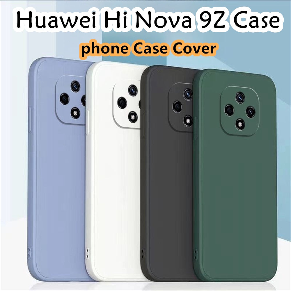 For Huawei Hi Nova 9Z Cover Drop and wear resistant Silicone Full Case Classic Simple Solid Color Phone Case Cover