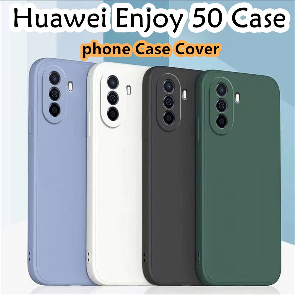 For Huawei Enjoy 505 Cover Drop and wear resistant Silicone Full Case Classic Simple Solid Color Phone Case Cover