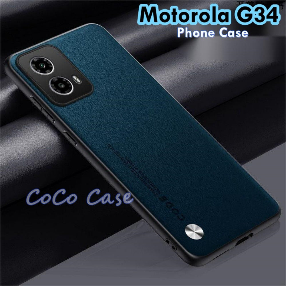 For Motorola G34 Cover Silicone Professional Full Case Classic Simple Solid Color Phone Case Cover sweatproof