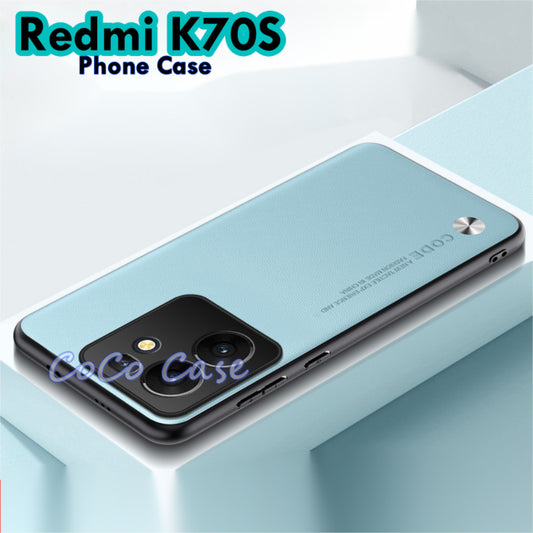 For Redmi K70S Cover Silicone Professional Full Case Classic Simple Solid Color Phone Case Cover sweatproof