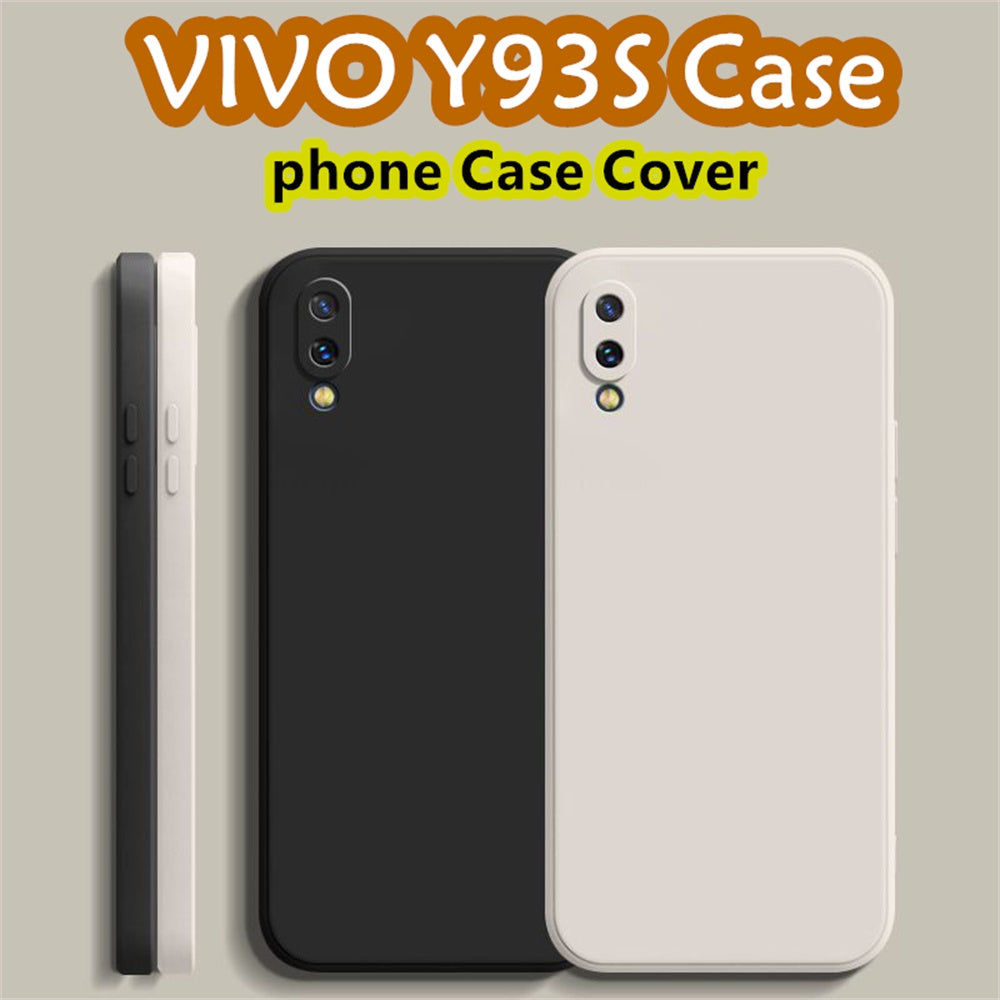 For VIVO Y93S Cover Drop and wear resistant Silicone Full Case Classic Simple Solid Color Phone Case Cover