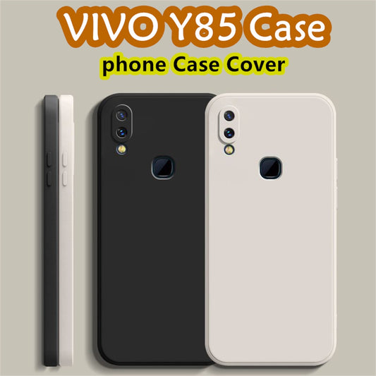 For VIVO Y85 Cover Drop and wear resistant Silicone Full Case Classic Simple Solid Color Phone Case Cover