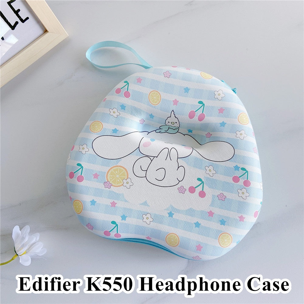 For Edifier K550 Headphone Case Cartoon Creative Patterns Headset Earpads Storage Bag Casing Box