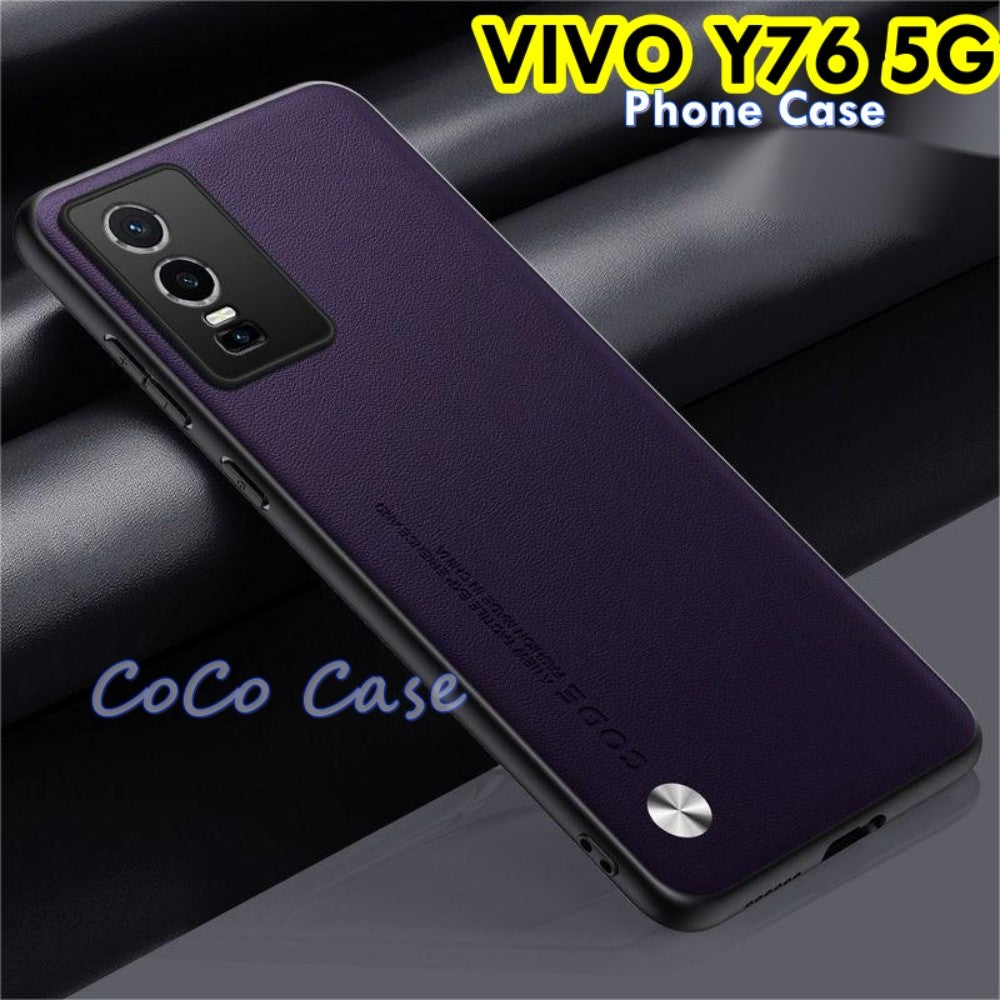 For VIVO Y76 5G Cover Silicone Professional Full Case Classic Simple Solid Color Phone Case Cover sweatproof