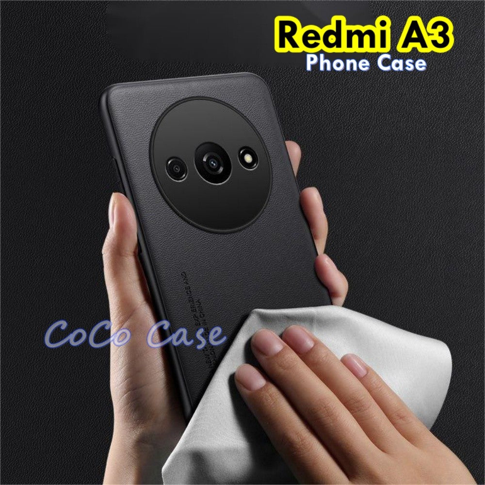 For Redmi A3 Cover Silicone Professional Full Case Classic Simple Solid Color Phone Case Cover sweatproof