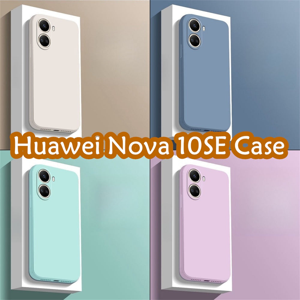 For Huawei Nova 10SE Cover Drop and wear resistant Silicone Full Case Classic Simple Solid Color Phone Case Cover
