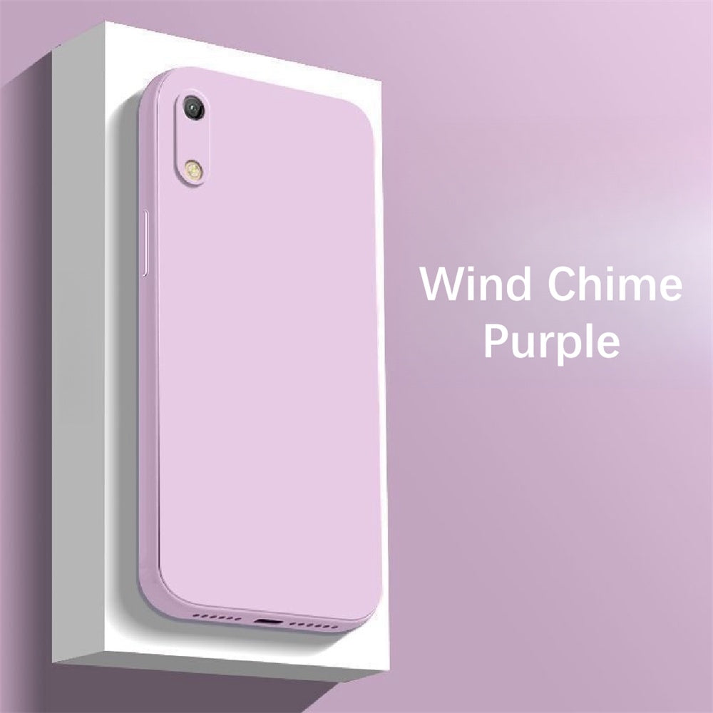 For Huawei Play 8A Cover Drop and wear resistant Silicone Full Case Classic Simple Solid Color Phone Case Cover