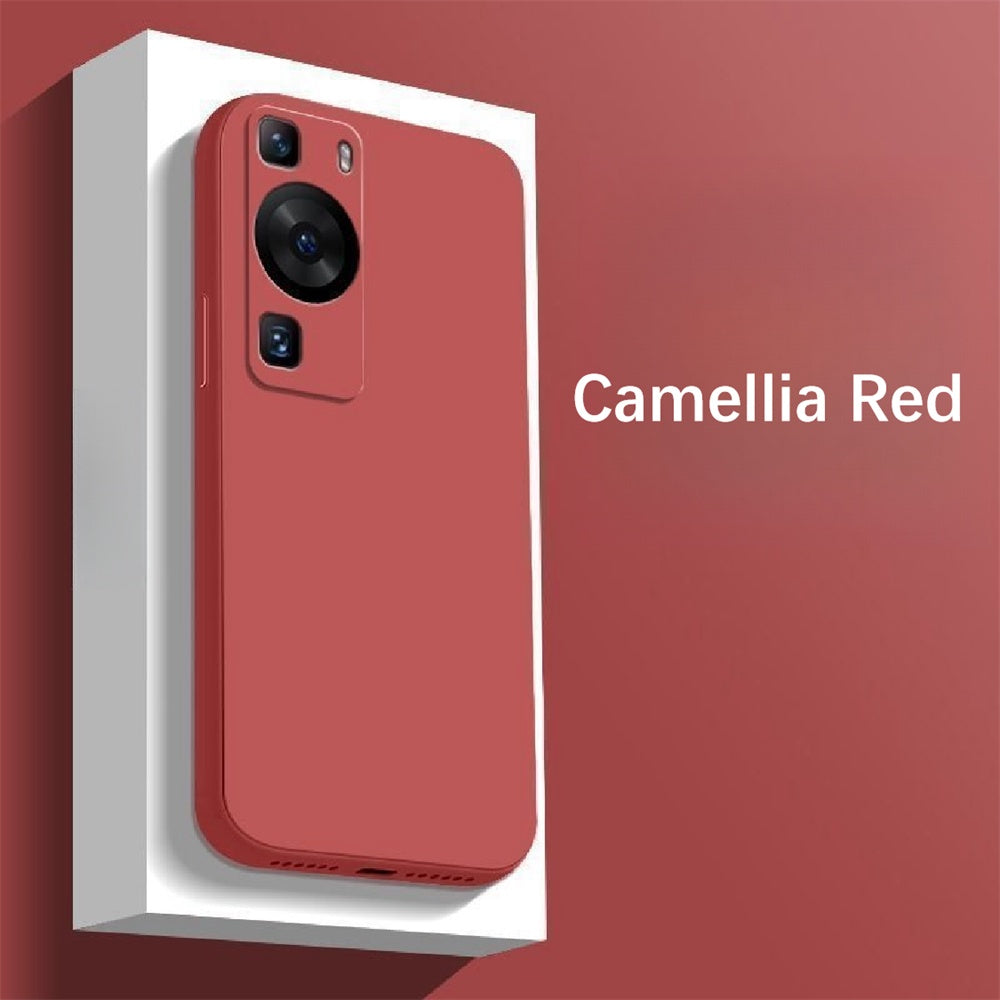 For Huawei P60 Pro Cover Drop and wear resistant Silicone Full Case Classic Simple Solid Color Phone Case Cover