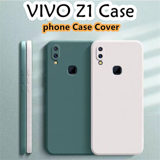 For VIVO Z1 Cover Drop and wear resistant Silicone Full Case Classic Simple Solid Color Phone Case Cover