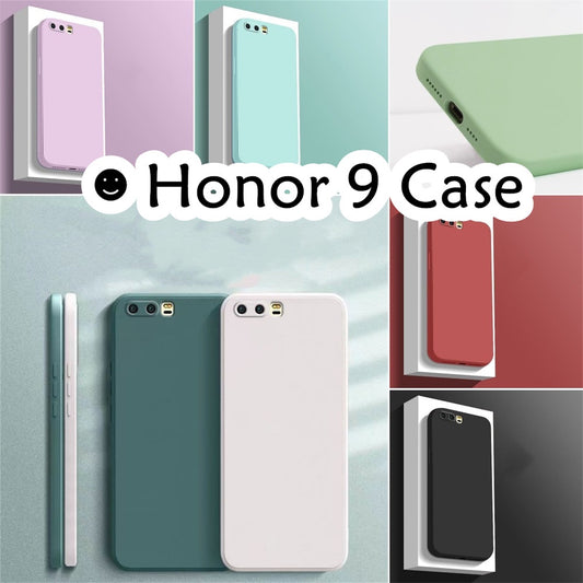 For Honor 9 Cover Drop and wear resistant Silicone Full Case Classic Simple Solid Color Phone Case Cover