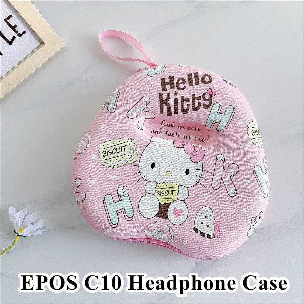 For EPOS C10 Headphone Case Cartoon Creative Patterns Headset Earpads Storage Bag Casing Box