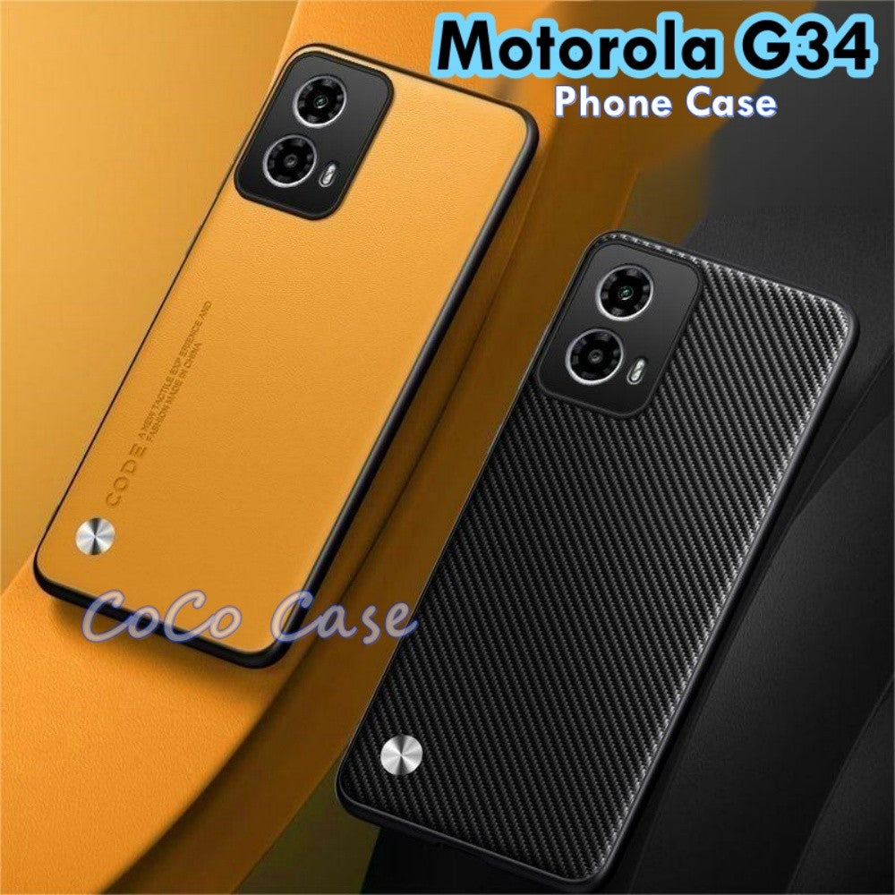 For Motorola G34 Cover Silicone Professional Full Case Classic Simple Solid Color Phone Case Cover sweatproof