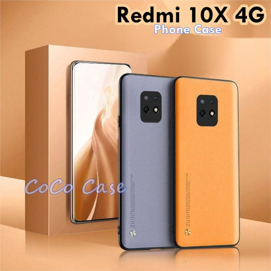 For Redmi 10X 4G Cover Silicone Professional Full Case Classic Simple Solid Color Phone Case Cover sweatproof