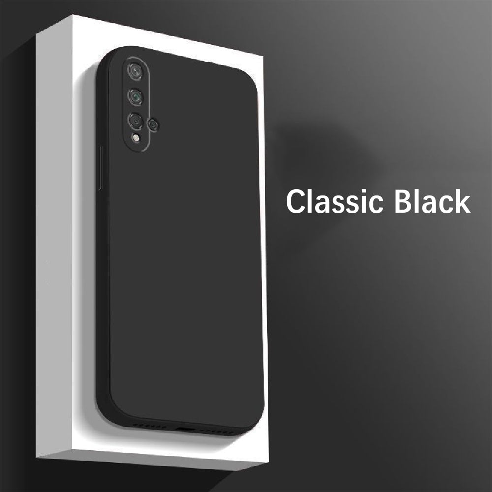 For Honor 20 Cover Drop and wear resistant Silicone Full Case Classic Simple Solid Color Phone Case Cover