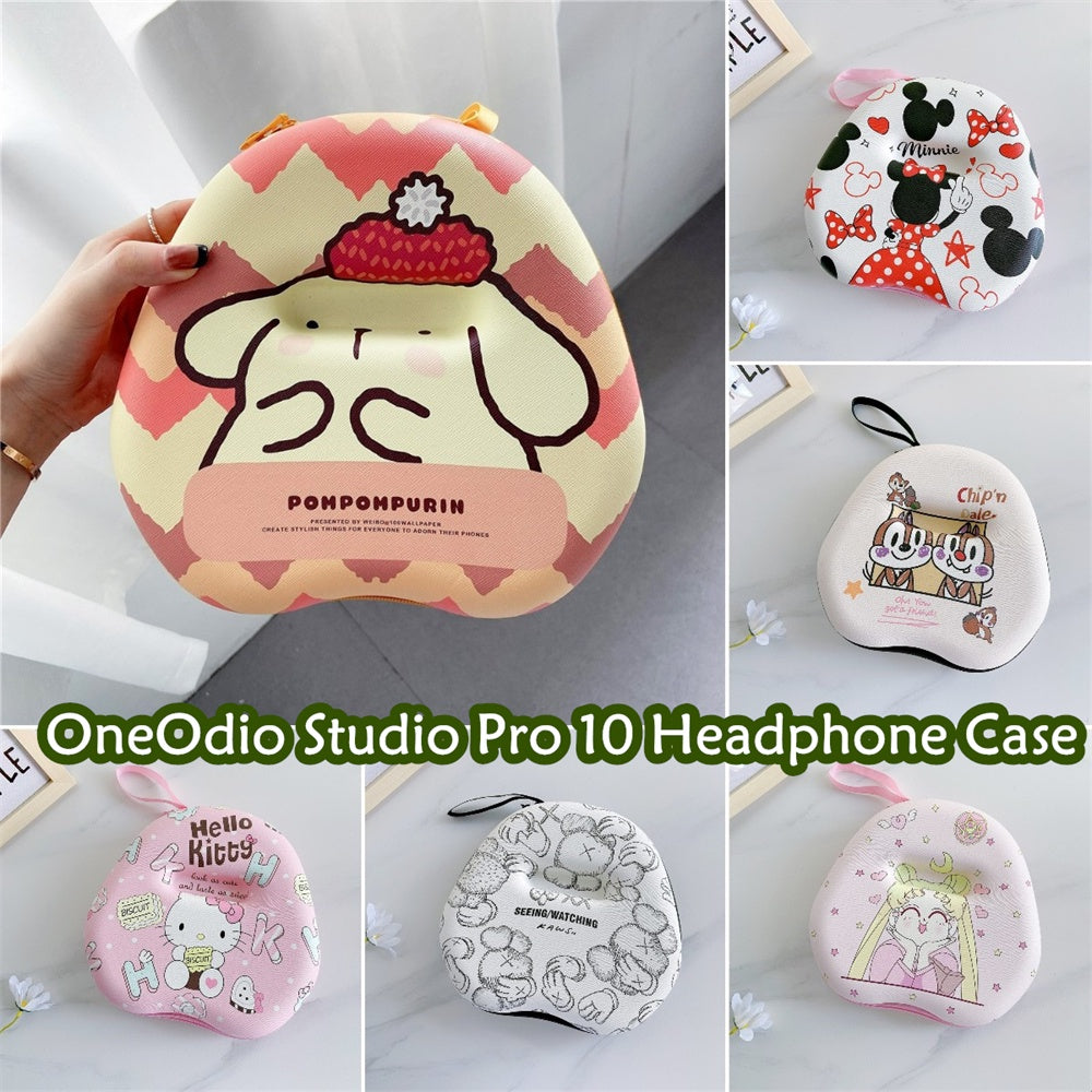 For OneOdio Studio Pro 10 Headphone Case Cartoon Creative Patterns Headset Earpads Storage Bag Casing Box