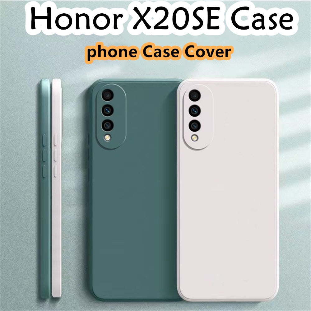 For Honor X20SE Cover Drop and wear resistant Silicone Full Case Classic Simple Solid Color Phone Case Cover