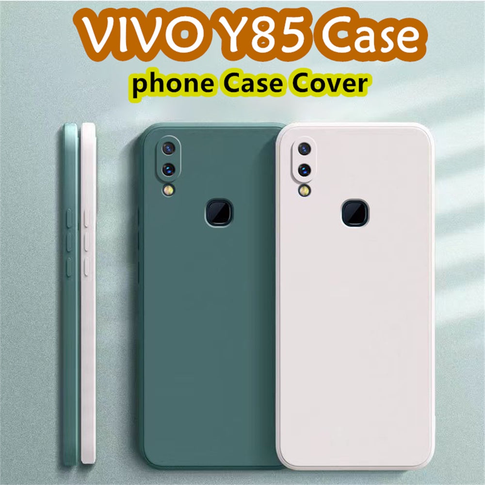 For VIVO Y85 Cover Drop and wear resistant Silicone Full Case Classic Simple Solid Color Phone Case Cover