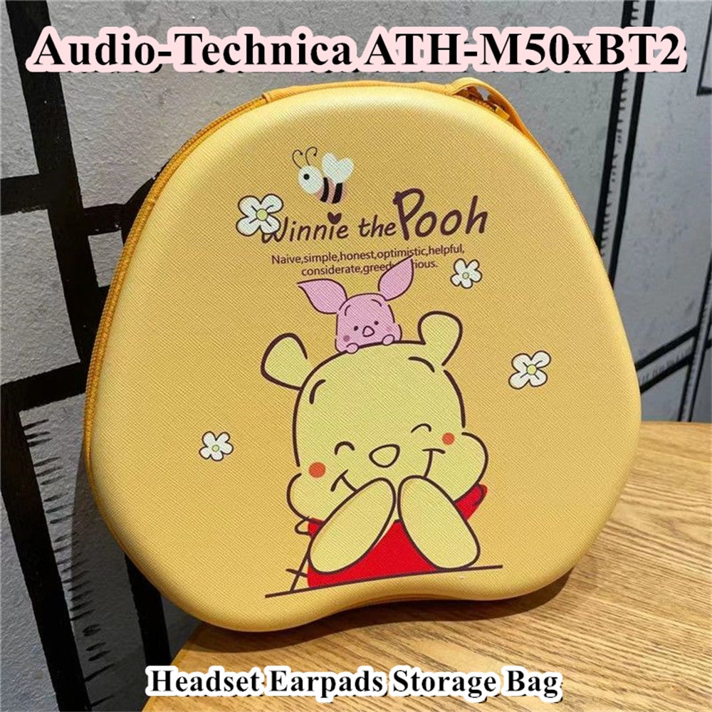 For Audio-Technica ATH-M50xBT2 Headphone Case Cartoon Creative Patterns Headset Earpads Storage Bag Casing Box