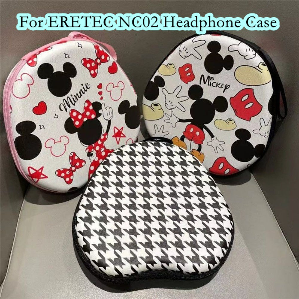 For ERETEC NC02 Headphone Case Cartoon Creative Patterns Headset Earpads Storage Bag Casing Box