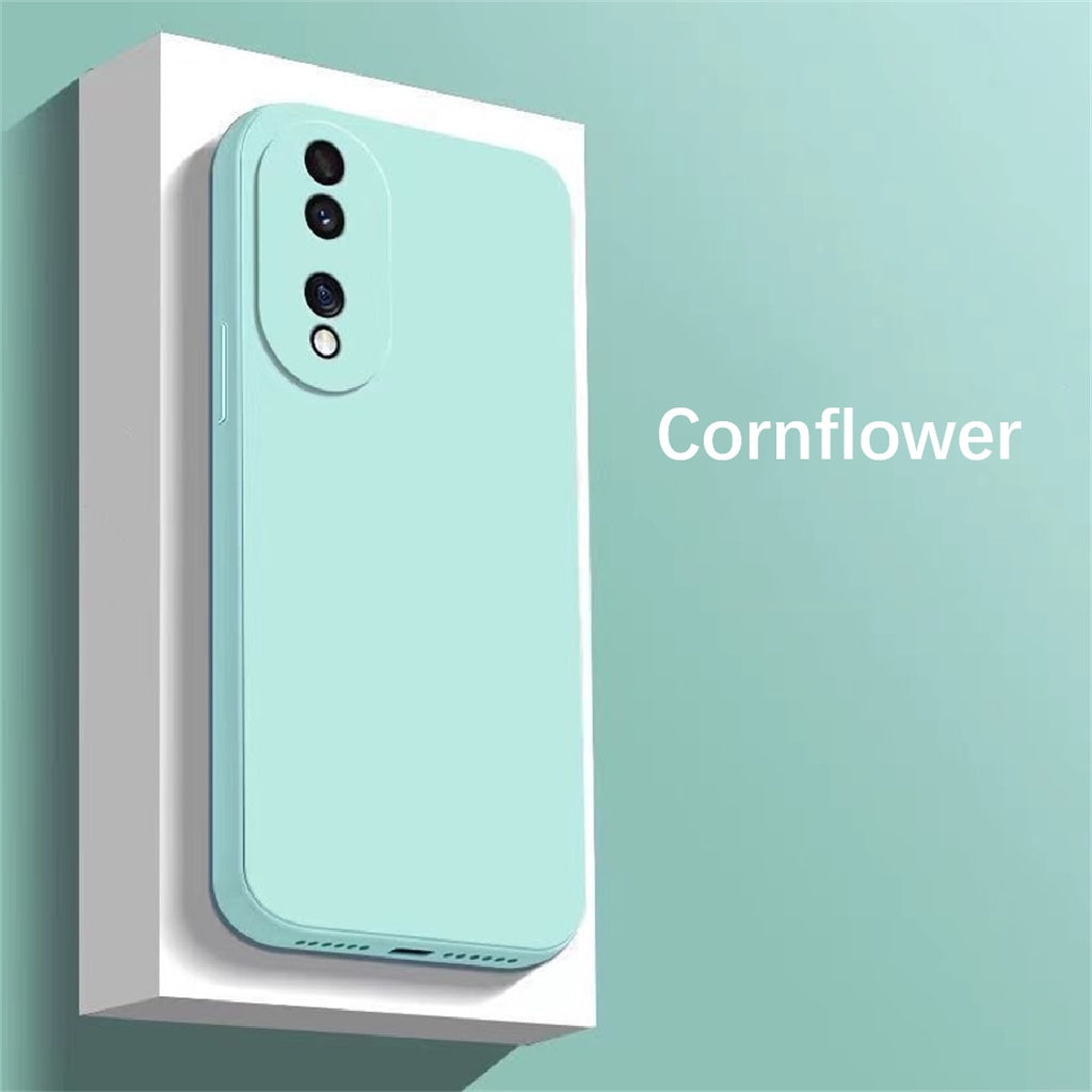 For Honor 90 Pro Cover Drop and wear resistant Silicone Full Case Classic Simple Solid Color Phone Case Cover