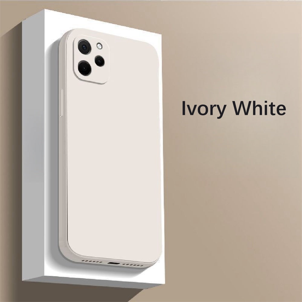 For Huawei Nova Y61 Cover Drop and wear resistant Silicone Full Case Classic Simple Solid Color Phone Case Cover