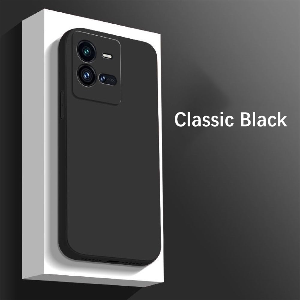 For IQOO 10 Pro Cover Drop and wear resistant Silicone Full Case Classic Simple Solid Color Phone Case Cover