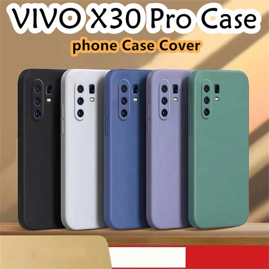For VIVO X30 Pro Cover Drop and wear resistant Silicone Full Case Classic Simple Solid Color Phone Case Cover