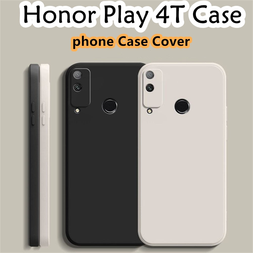 For Honor Play 4T Cover Drop and wear resistant Silicone Full Case Classic Simple Solid Color Phone Case Cover