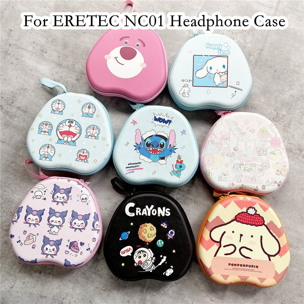 For ERETEC NC01 Headphone Case Cartoon Creative Patterns Headset Earpads Storage Bag Casing Box