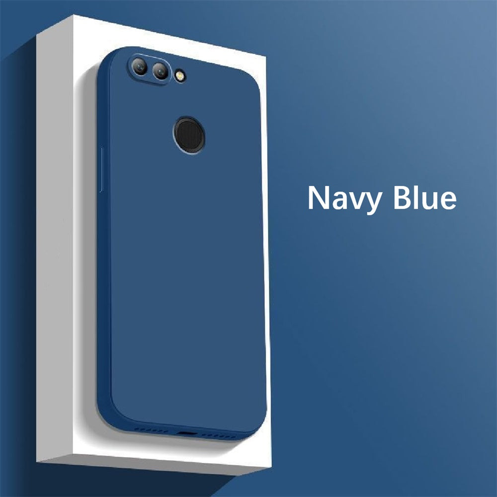 For Honor V9 Cover Drop and wear resistant Silicone Full Case Classic Simple Solid Color Phone Case Cover