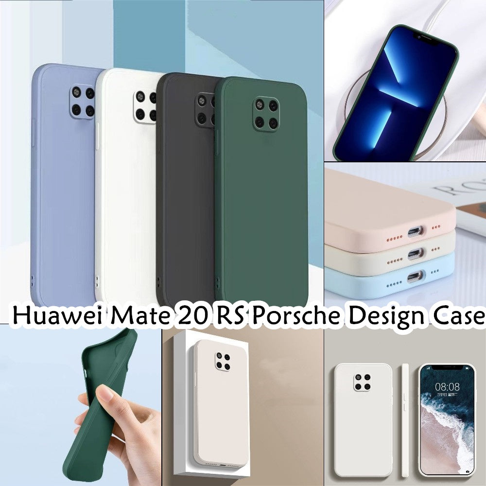 For Huawei Mate 20 RS Porsche Design Cover Drop and wear resistant Silicone Full Case Classic Simple Solid Color Phone Case Cover