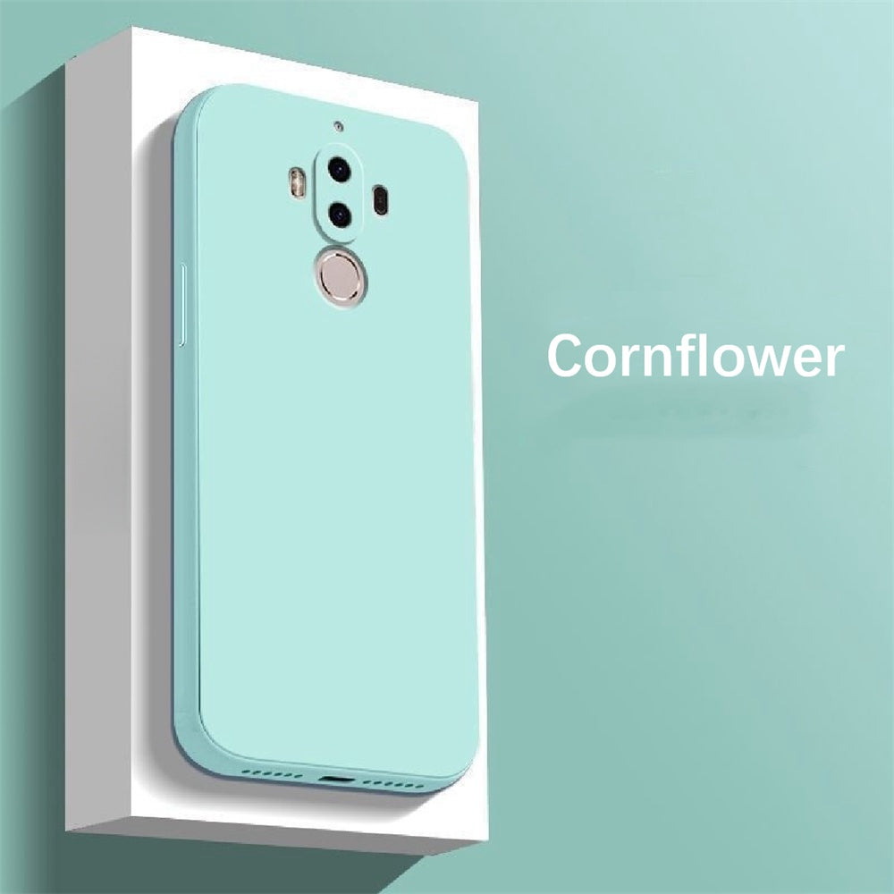 For Huawei Mate 9 Cover Drop and wear resistant Silicone Full Case Classic Simple Solid Color Phone Case Cover