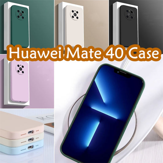 For Huawei Mate 40 Cover Drop and wear resistant Silicone Full Case Classic Simple Solid Color Phone Case Cover