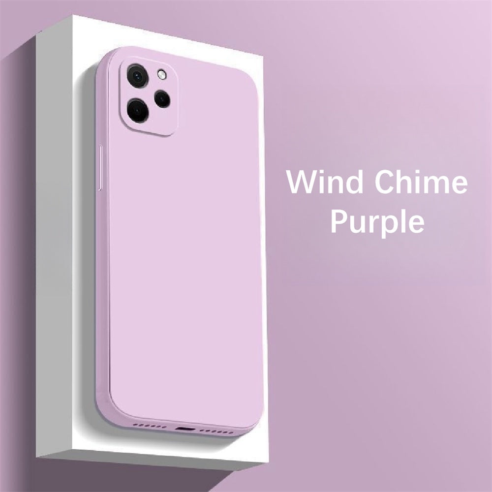 For Huawei Enjoy 50Z Cover Drop and wear resistant Silicone Full Case Classic Simple Solid Color Phone Case Cover
