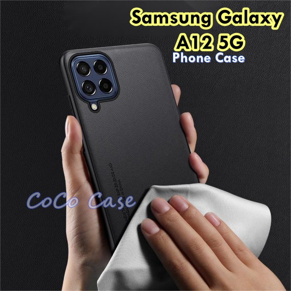 For Samsung Galaxy A12 5G Cover Silicone Professional Full Case Classic Simple Solid Color Phone Case Cover sweatproof