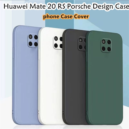 For Huawei Mate 20 RS Porsche Design Cover Drop and wear resistant Silicone Full Case Classic Simple Solid Color Phone Case Cover