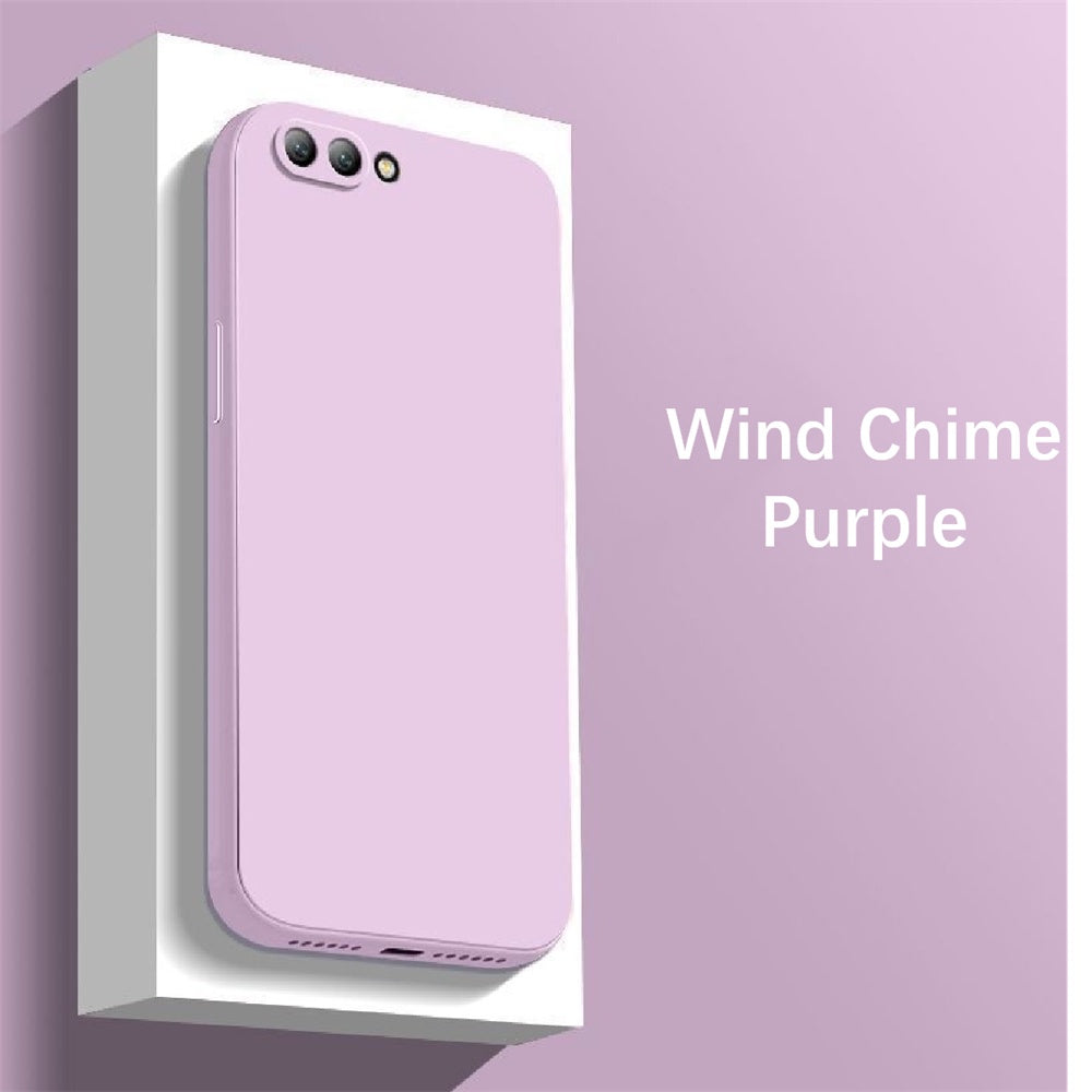 For Honor V10 Cover Drop and wear resistant Silicone Full Case Classic Simple Solid Color Phone Case Cover
