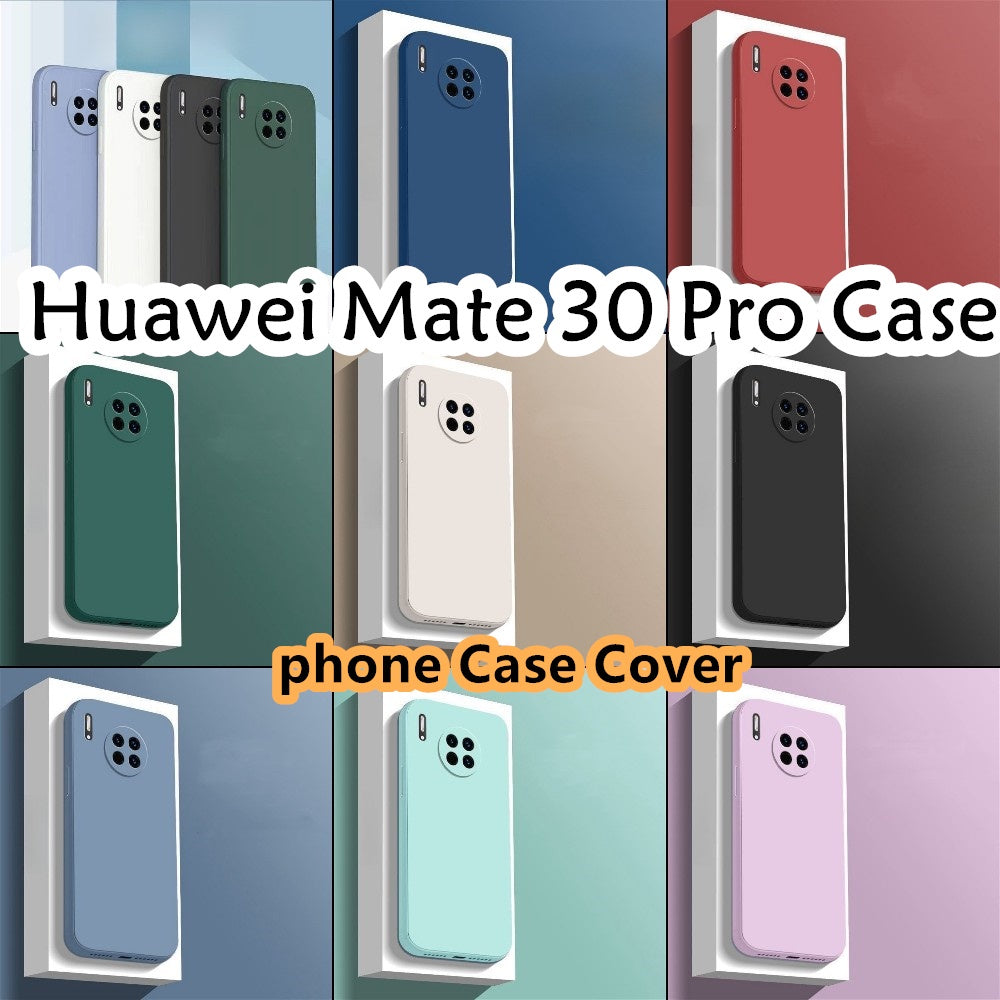 For Huawei Mate 30 Pro Cover Drop and wear resistant Silicone Full Case Classic Simple Solid Color Phone Case Cover
