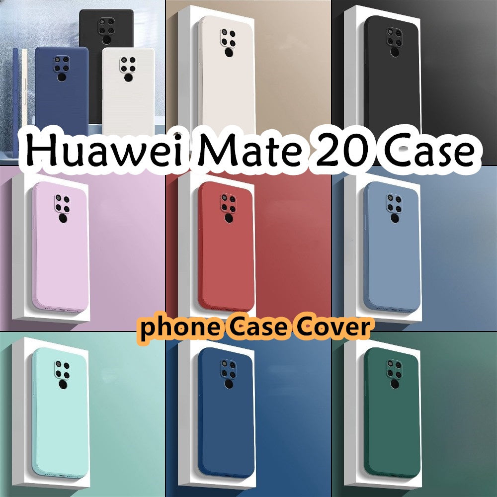 For Huawei Mate 20 Cover Drop and wear resistant Silicone Full Case Classic Simple Solid Color Phone Case Cover