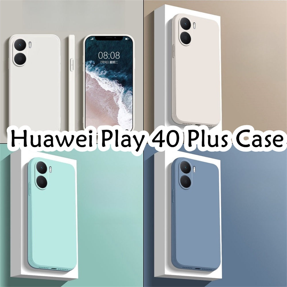 For Huawei Play 40 Plus Cover Drop and wear resistant Silicone Full Case Classic Simple Solid Color Phone Case Cover