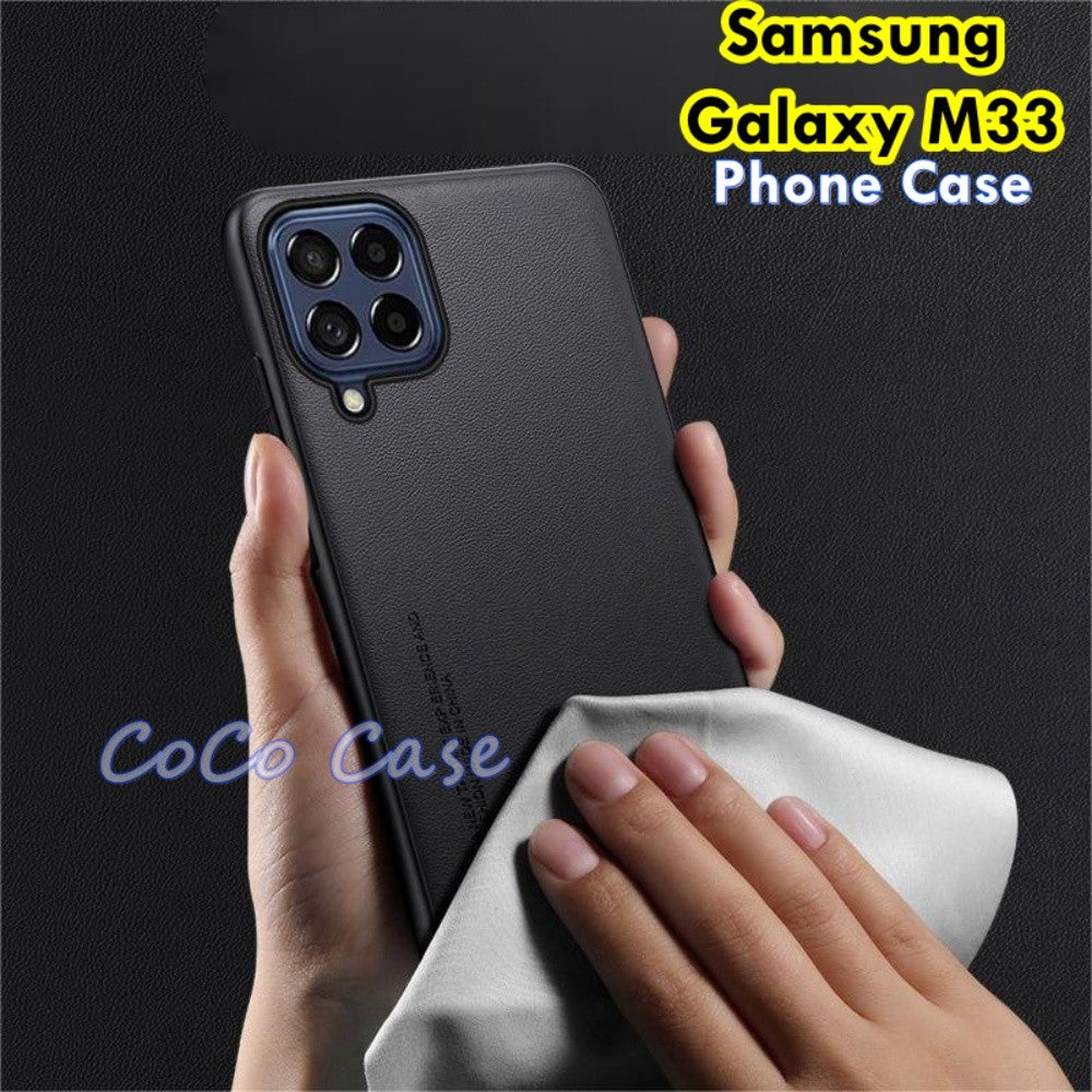 For Samsung Galaxy M33 Cover Silicone Professional Full Case Classic Simple Solid Color Phone Case Cover sweatproof