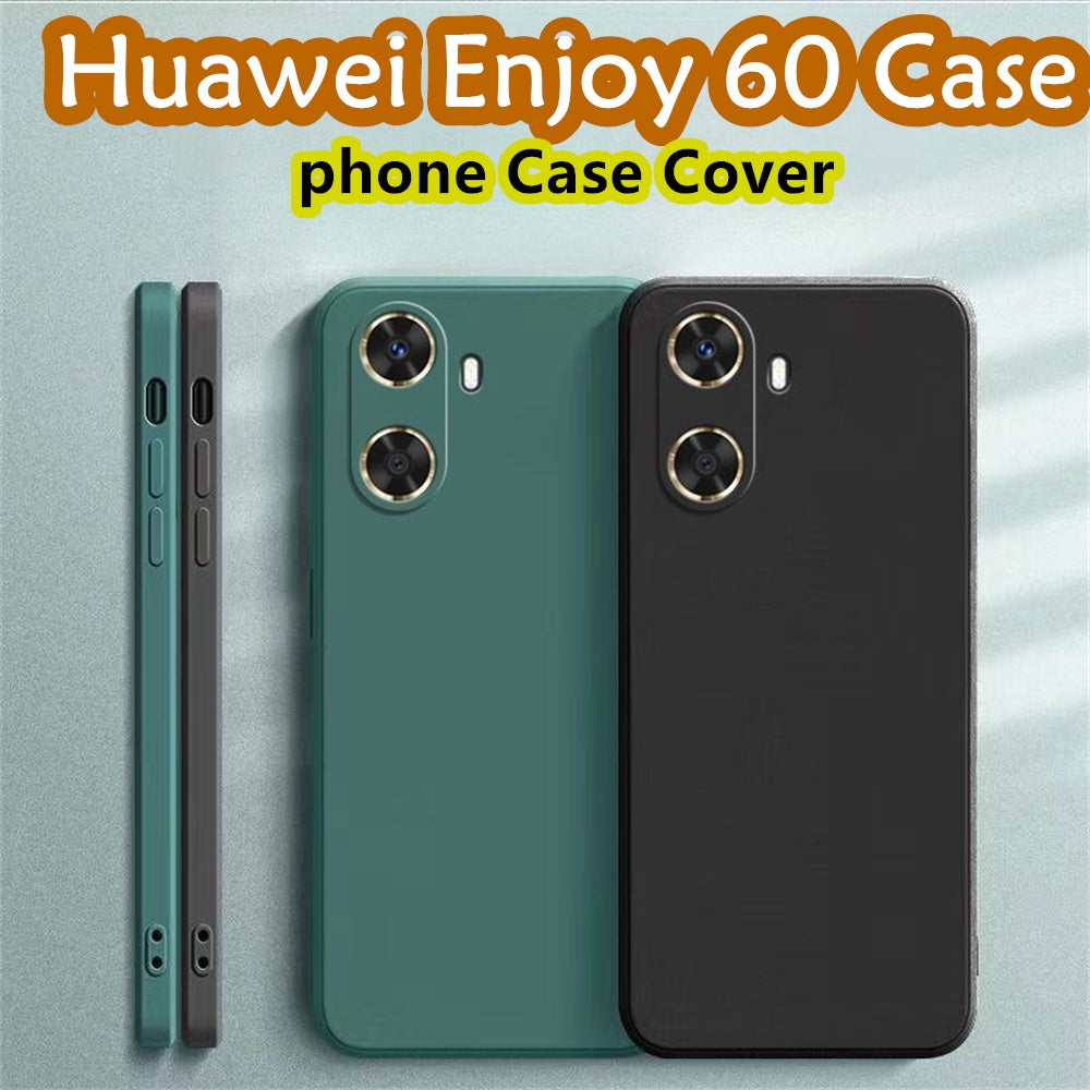For Huawei Enjoy 60 Cover Drop and wear resistant Silicone Full Case Classic Simple Solid Color Phone Case Cover