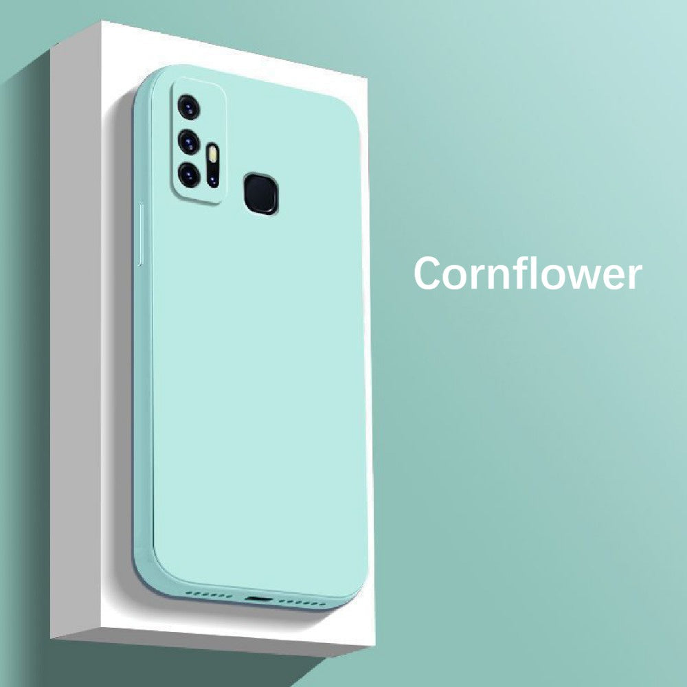 For VIVO Z6 Cover Drop and wear resistant Silicone Full Case Classic Simple Solid Color Phone Case Cover
