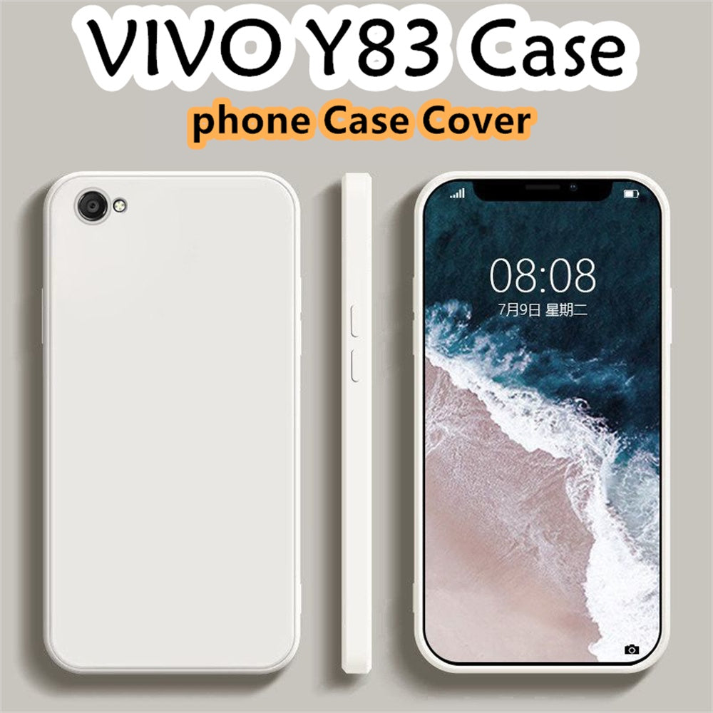 For VIVO Y83 Cover Drop and wear resistant Silicone Full Case Classic Simple Solid Color Phone Case Cover