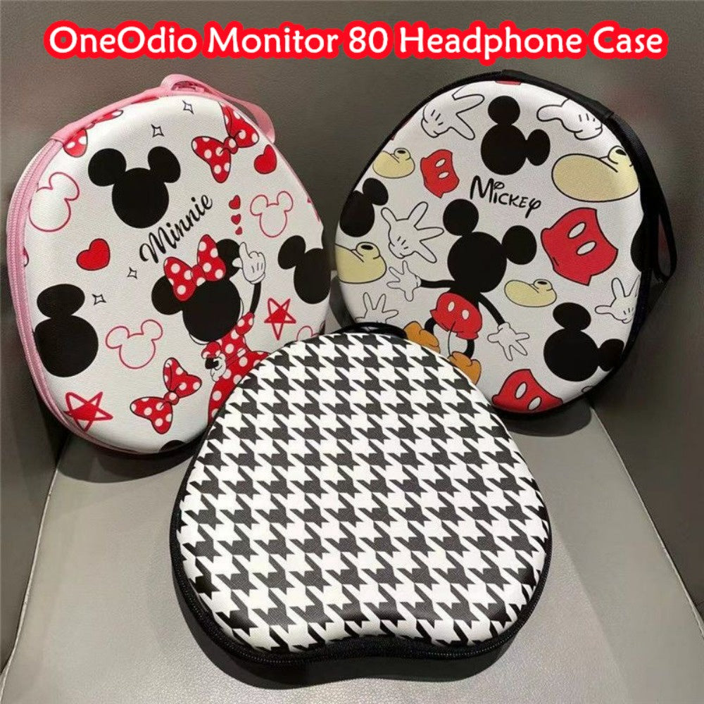 For OneOdio Monitor 80 Headphone Case Cartoon Creative Patterns Headset Earpads Storage Bag Casing Box