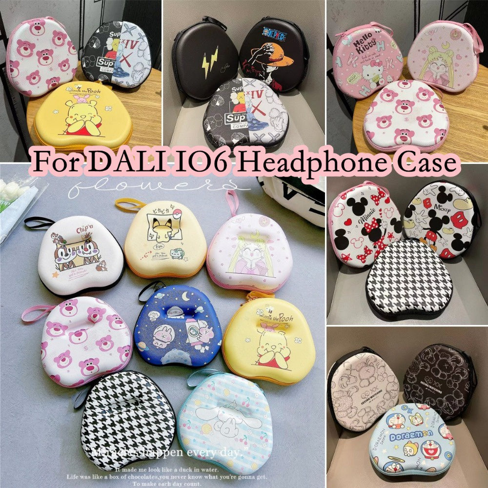 For DALI IO6 Headphone Case Cartoon Creative Patterns Headset Earpads Storage Bag Casing Box